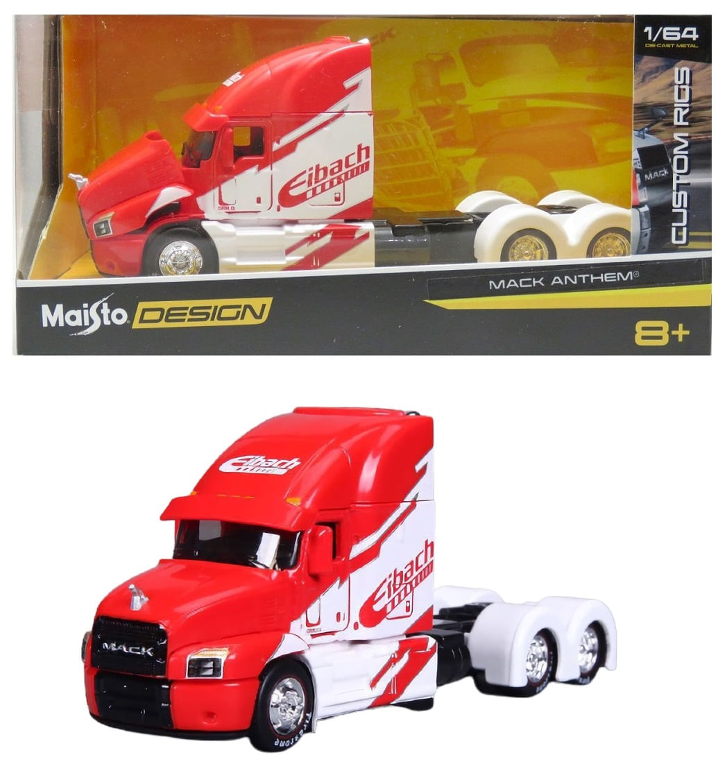 Encontraproduto.com.br - Caminhão Mack Anthem Eibach - Custom Rigs - Maisto Design - 1/64 - Maisto
