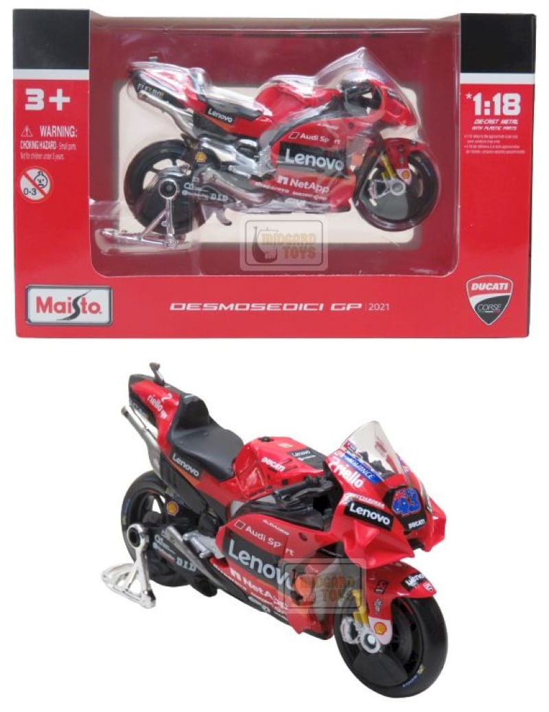 Ducati Desmosedici GP 2021 - Jack Miller #43 - Ducati Lenovo Team - Moto GP - 1/18 - Maisto