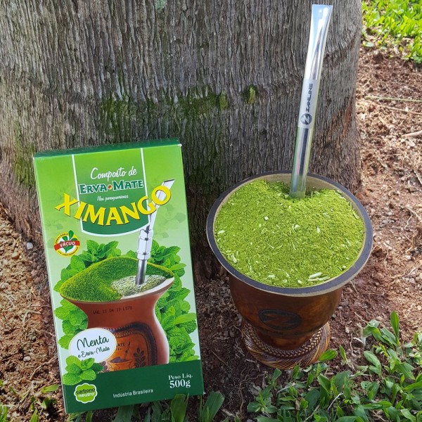 Encontraproduto.com.br - Kit 10 Erva-Mate Tererê Abacaxi E Menta 250G Ximango Ximaice