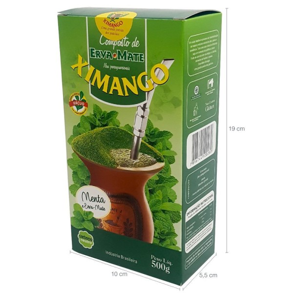 Encontraproduto.com.br - Kit 10 Erva-Mate Tererê Abacaxi E Menta 250G Ximango Ximaice
