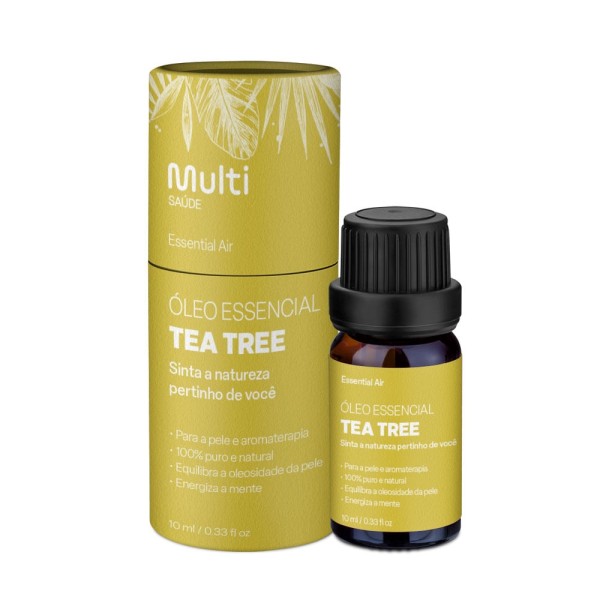 Encontraproduto.com.br - Óleo Essencial de Tea Tree 10ml Multi Saúde - HC127OUT [Reembalado]