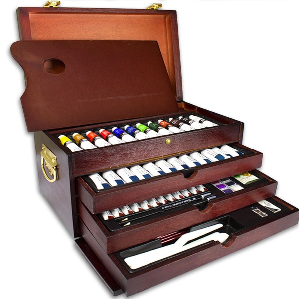 Encontraproduto.com.br - Maleta Super Luxo Completo para Pintura Royal & Langnickel - com 80 Peças Rset-art8000