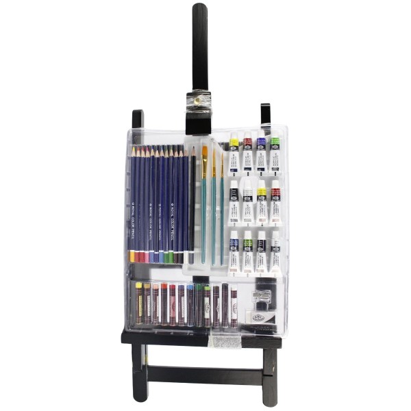 Encontraproduto.com.br - Kit Pintura 45 Peças Essentials Deluxe e Large Royal e Langnickel - Rea5740