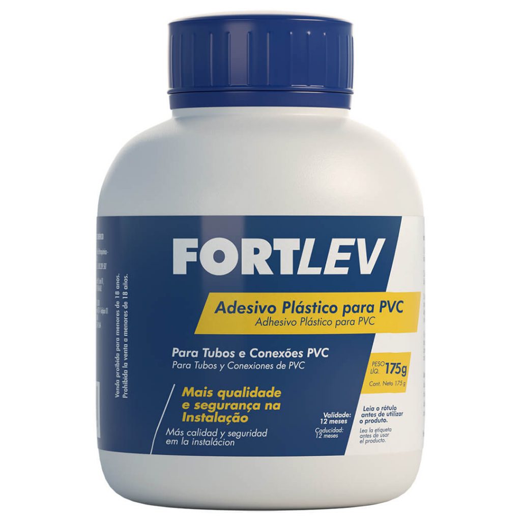 Adesivo PVC 175g Incolor Frasco Fortlev