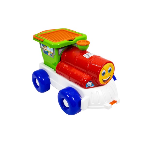 Encontraproduto.com.br - Baldinho de Praia Trem com Acessórios Mercotoys