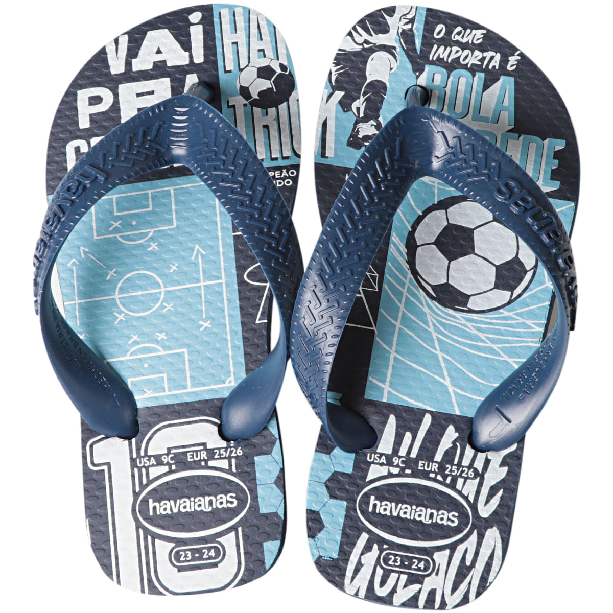 Chinelo Havaianas Infantil Kids Athletic Estampado Marinho