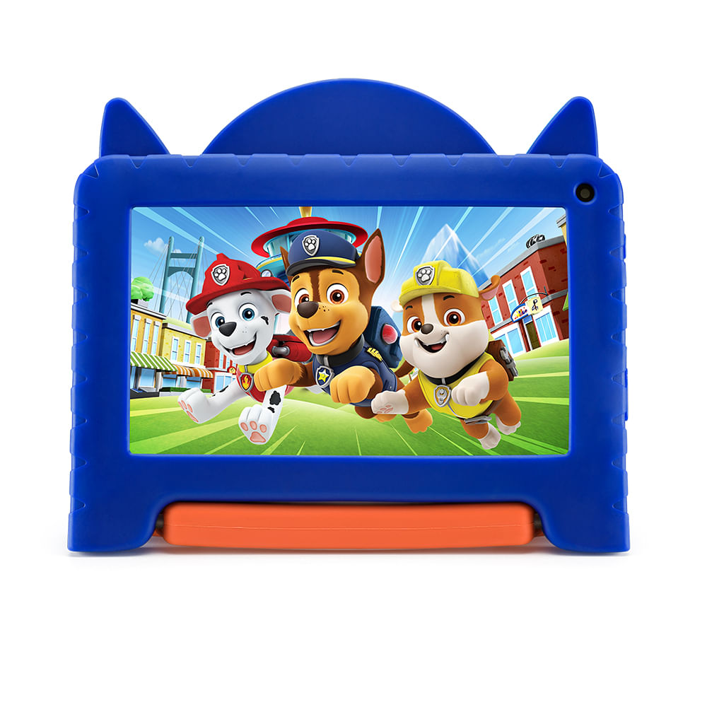 Tablet Patrulha Canina Chase Controle Parental 32GB 7 pol Android 11 (Go edition) Quad Core Azul Multi - NB376OUT [Reembalado]