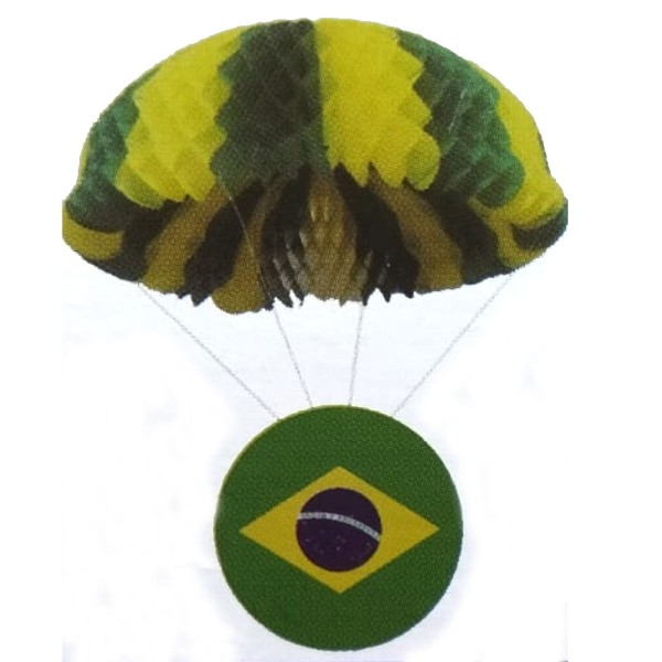 Encontraproduto.com.br - Enfeite Paraquedas Com Bandeirinhas Do Brasil Wincy