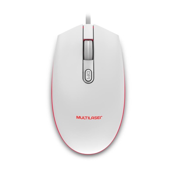 Encontraproduto.com.br - Mouse Gamer Multilaser 2400DPI Led 7 Cores Branco - MO299X [Reembalado]