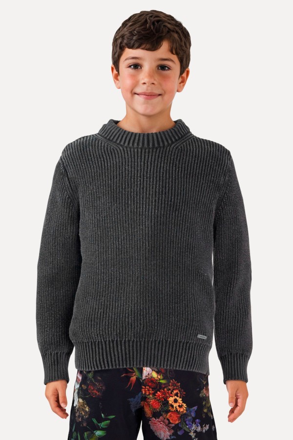 Encontraproduto.com.br - Casaco Mini Tricot Estonado