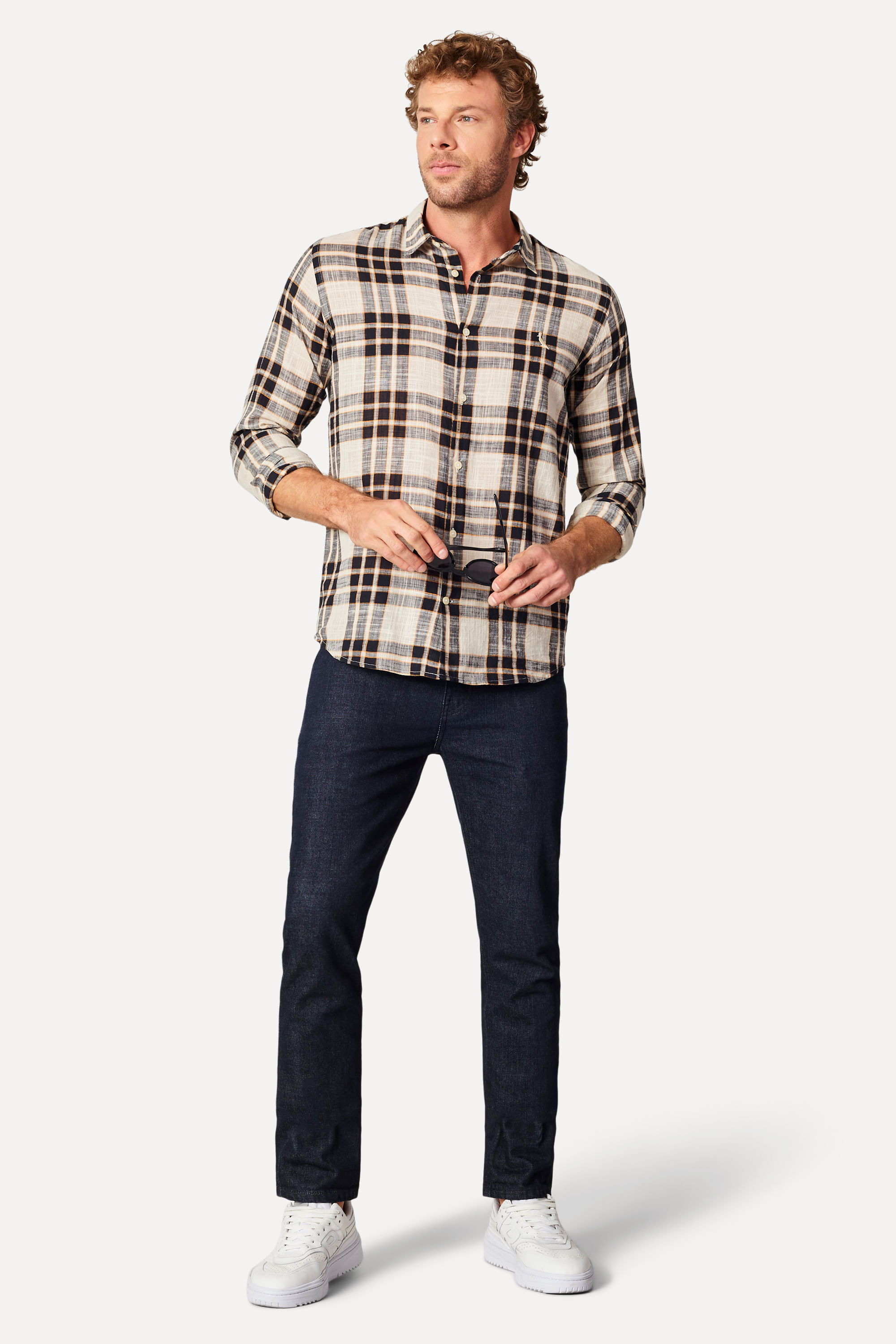Encontraproduto.com.br - Camisa Ml Xadrez Nick