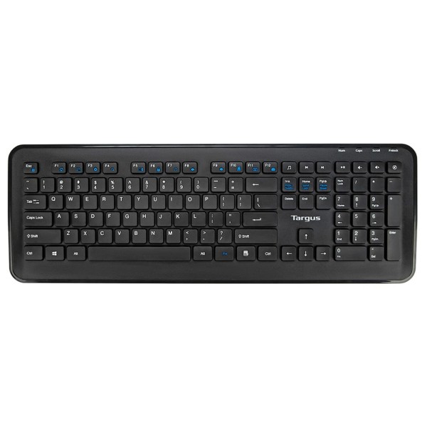 Encontraproduto.com.br - Kit Sem Fio Teclado Multimídia e Mouse Com 1600Dpi Tecnologia Anti Microbiana Preto Targus - AKM610 AKM610