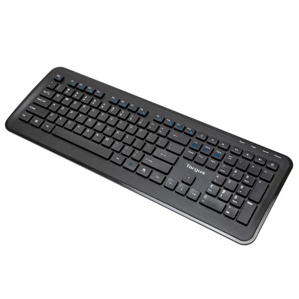 Encontraproduto.com.br - Kit Sem Fio Teclado Multimídia e Mouse Com 1600Dpi Tecnologia Anti Microbiana Preto Targus - AKM610 AKM610