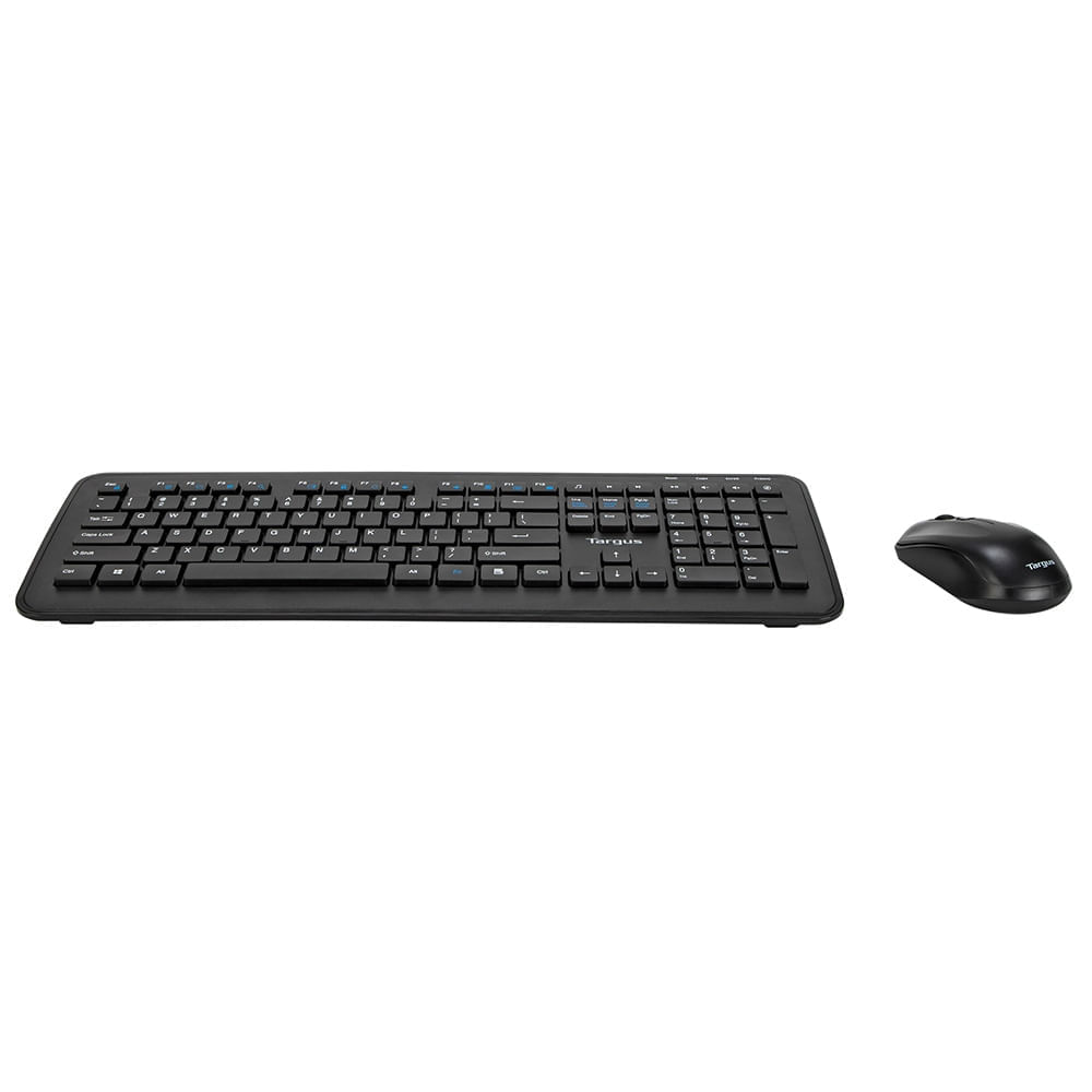 Encontraproduto.com.br - Kit Sem Fio Teclado Multimídia e Mouse Com 1600Dpi Tecnologia Anti Microbiana Preto Targus - AKM610 AKM610