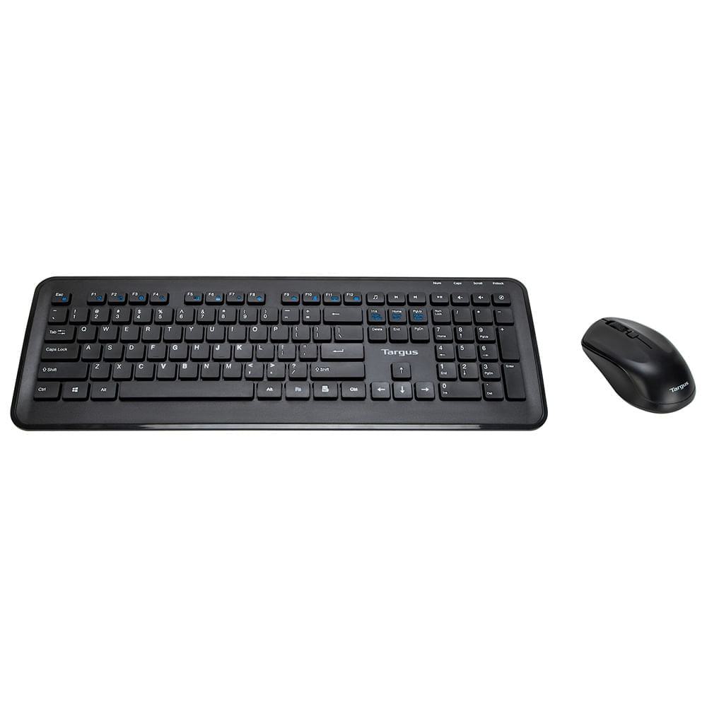 Encontraproduto.com.br - Kit Sem Fio Teclado Multimídia e Mouse Com 1600Dpi Tecnologia Anti Microbiana Preto Targus - AKM610 AKM610
