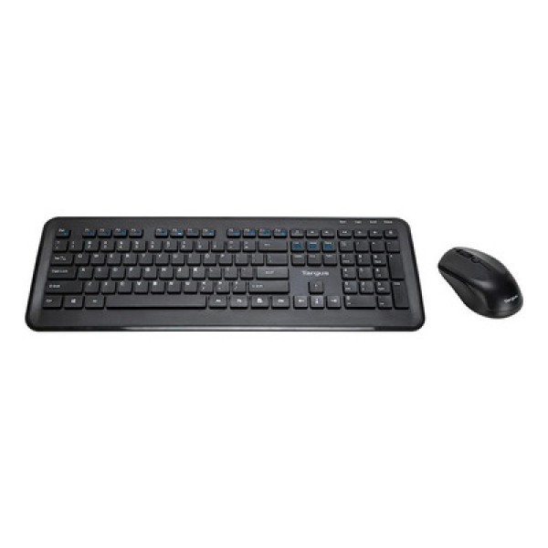 Encontraproduto.com.br - Kit Sem Fio Teclado Multimídia e Mouse Com 1600Dpi Tecnologia Anti Microbiana Preto Targus - AKM610 AKM610