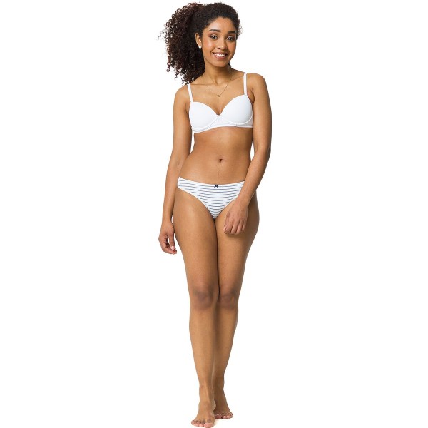 Encontraproduto.com.br - Sutiã Microfibra Renda Estreita Branco - Uniq