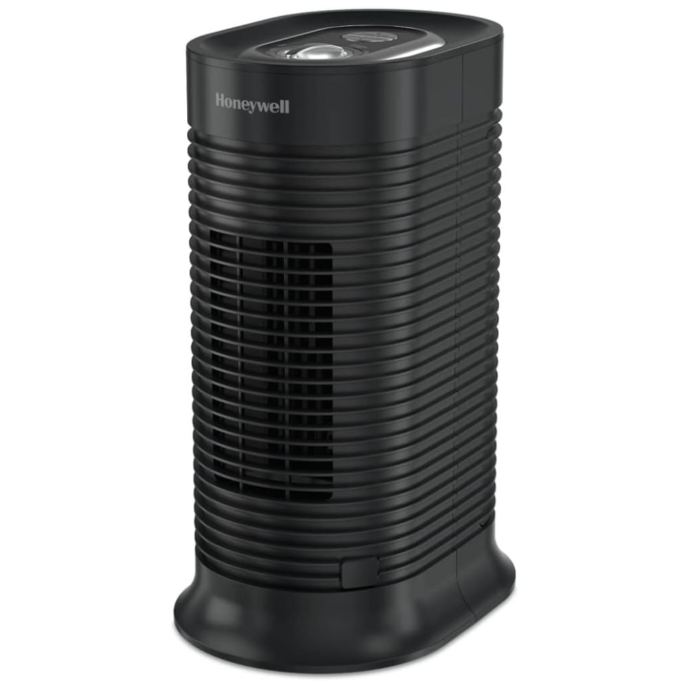 Encontraproduto.com.br - Purificador de Ar em Torre com Filtro AllergenPlus HEPA Redutor de Alérgenos, Honeywell, Preto