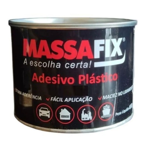 Massa Plástica 400g Preto Royal Fix