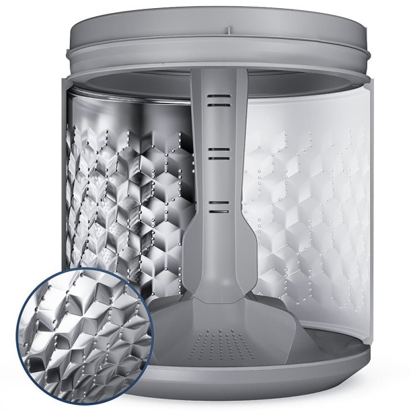 Encontraproduto.com.br - Lavadora de Roupas Automática Electrolux 14kg Essential Care LED14 com Cesto Inox Branca