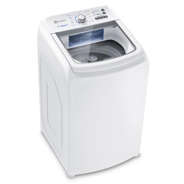 Encontraproduto.com.br - Lavadora de Roupas Automática Electrolux 14kg Essential Care LED14 com Cesto Inox Branca