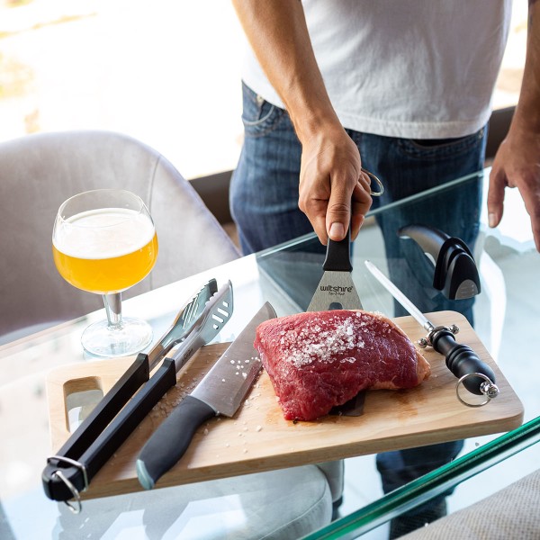 Encontraproduto.com.br - Espátula para Churrasco em Aço Inox Preto Wiltshire