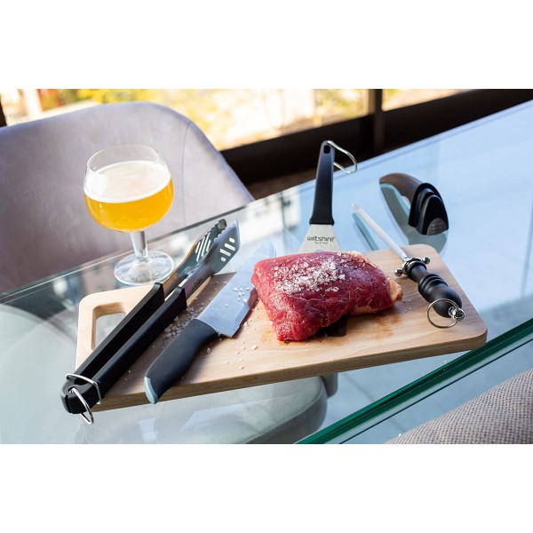 Encontraproduto.com.br - Espátula para Churrasco em Aço Inox Preto Wiltshire