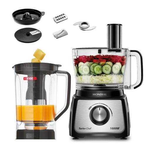 Encontraproduto.com.br - Multiprocessador Turbo Chef 7 em 1 Mondial MPN-01-BE Preto