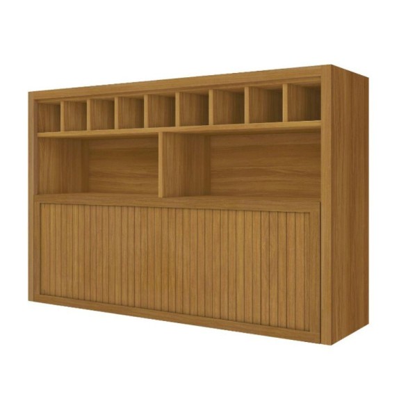 Encontraproduto.com.br - Cozinha Compacta 5 Portas 3 Gavetas Freijó/Off White Baronesa Nesher Móveis