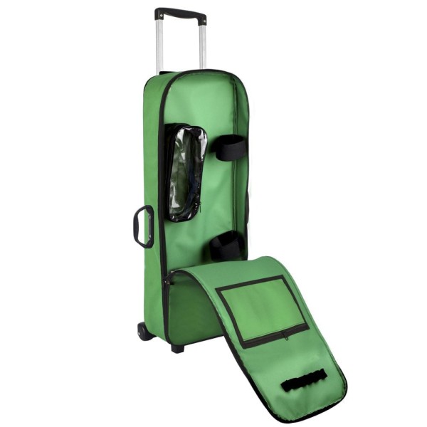Encontraproduto.com.br - Kit Oxigênio 5L 2 Cilindros Bolsa com Rodinhas Verde