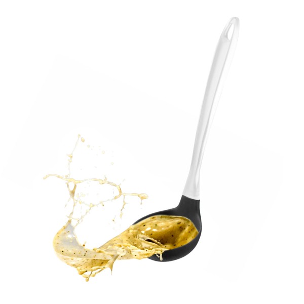 Encontraproduto.com.br - Concha de Silicone Cabo Acrílico Preta Up Home - UD029X [Reembalado]