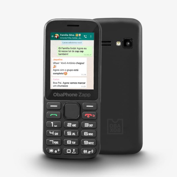 Encontraproduto.com.br - ObaPhone Zapp Barrinha com Whatsapp Obabox - OB025OUT [Reembalado]