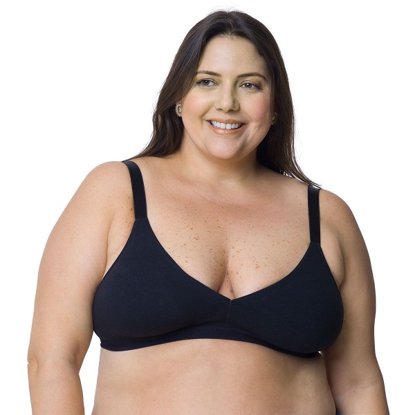 Encontraproduto.com.br - Sutiã Base Preto Demillus Plus Size