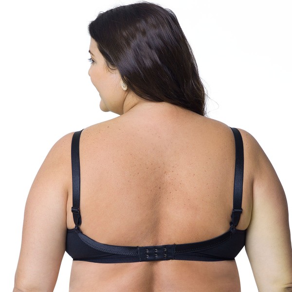Encontraproduto.com.br - Sutiã Base Preto Demillus Plus Size
