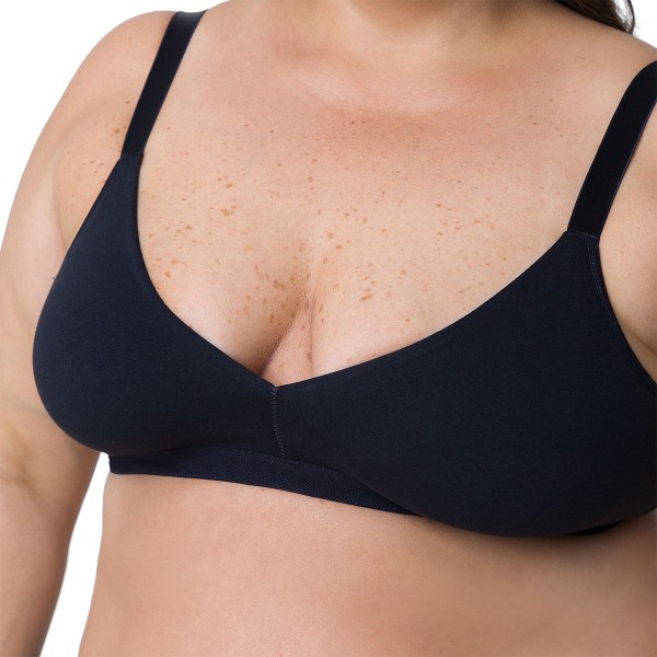 Encontraproduto.com.br - Sutiã Base Preto Demillus Plus Size