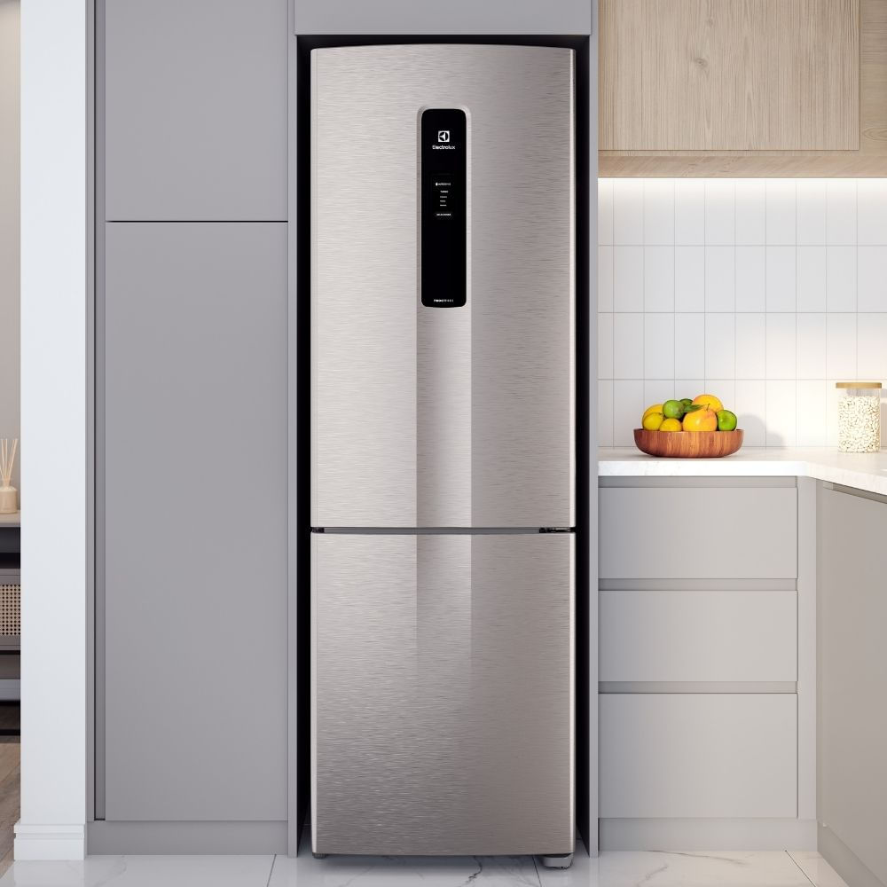 Encontraproduto.com.br - Geladeira Electrolux Frost Free Inverse 400L DB44S Inox