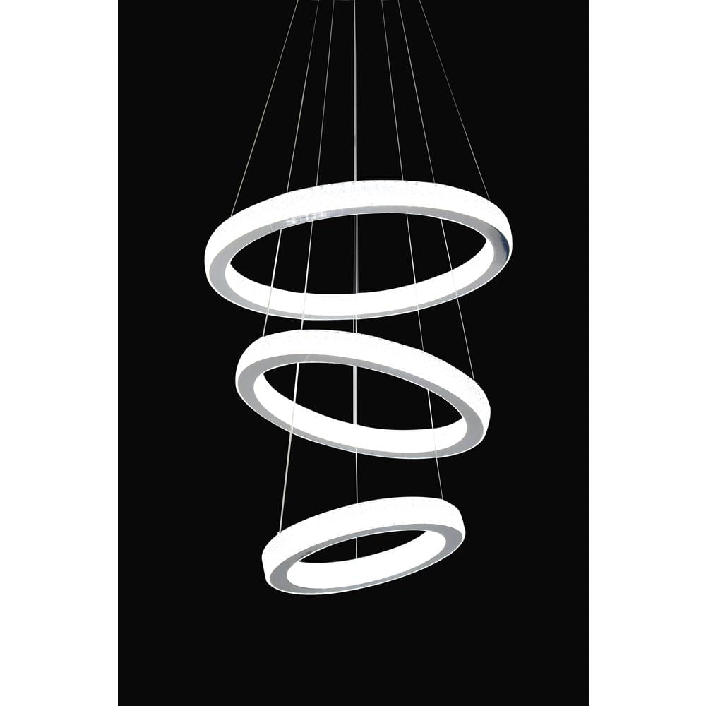 Pendente Led Db014Ch Triplo 3 Em 1  Iluminação Ajustável E Design Sofisticado Para Ambientes Modernos E Elegantes Fortec