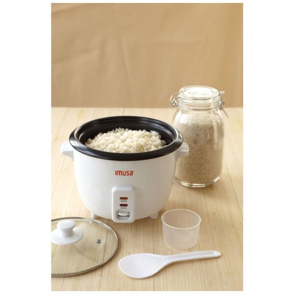 Encontraproduto.com.br - USA Panela de Arroz Elétrica 8 Xícaras, 500W, Branca, 110v, IMUSA GAU 00013, Branco