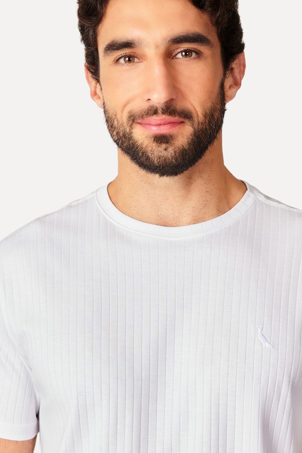 Encontraproduto.com.br - Camiseta Slim Canelada