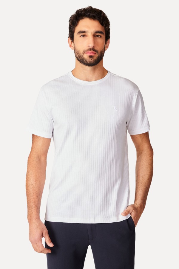 Encontraproduto.com.br - Camiseta Slim Canelada