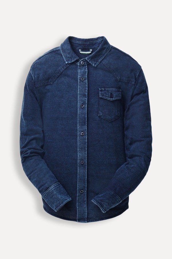 Encontraproduto.com.br - Camisa Mini Western Indigo Lavado