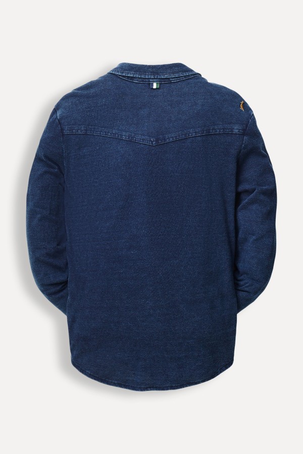 Encontraproduto.com.br - Camisa Mini Western Indigo Lavado