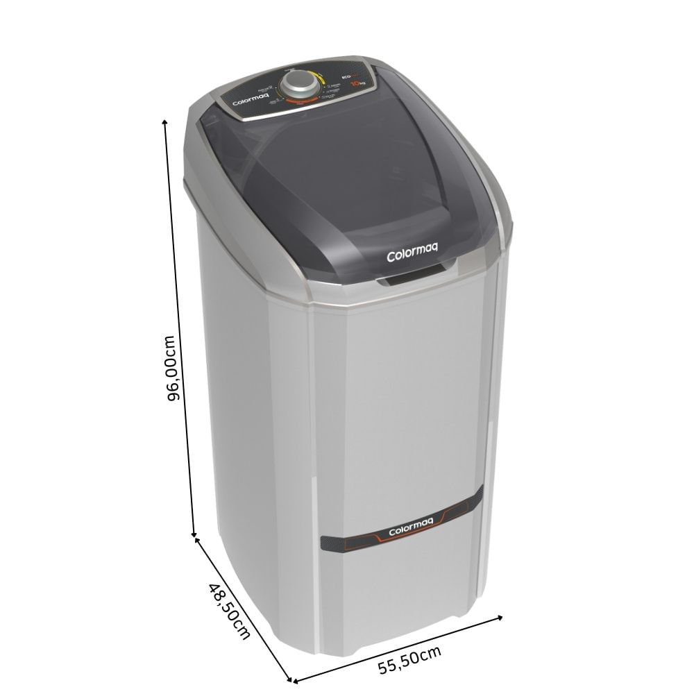 Encontraproduto.com.br - Tanquinho/Lavadora Semiautomática Colormaq 10 Kg LCS10 com Batedor Gigante Prata