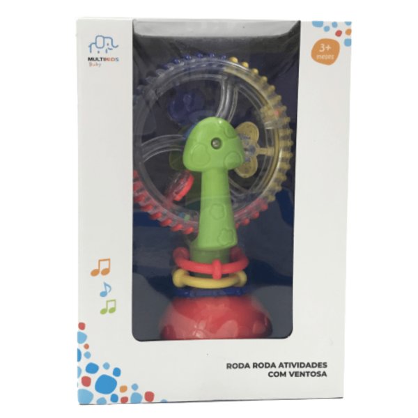 Encontraproduto.com.br - Roda Roda Atividades com Ventosa e Fixação Multikids - BR1089OUT [Reembalado]