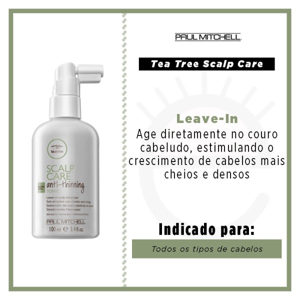 Encontraproduto.com.br - Tônico Paul Mitchell  - Tea tree Scalp Care Anti Thinning