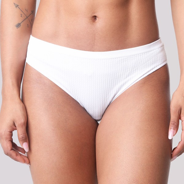 Encontraproduto.com.br - Calcinha Texturizada Branco E Preto - Uniq