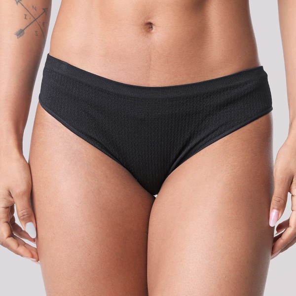 Encontraproduto.com.br - Calcinha Texturizada Branco E Preto - Uniq