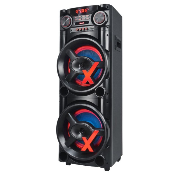 Encontraproduto.com.br - Caixa de Som Amplificada Amvox ACA 1900 New X 1900W Bluetooth USB Microfone
