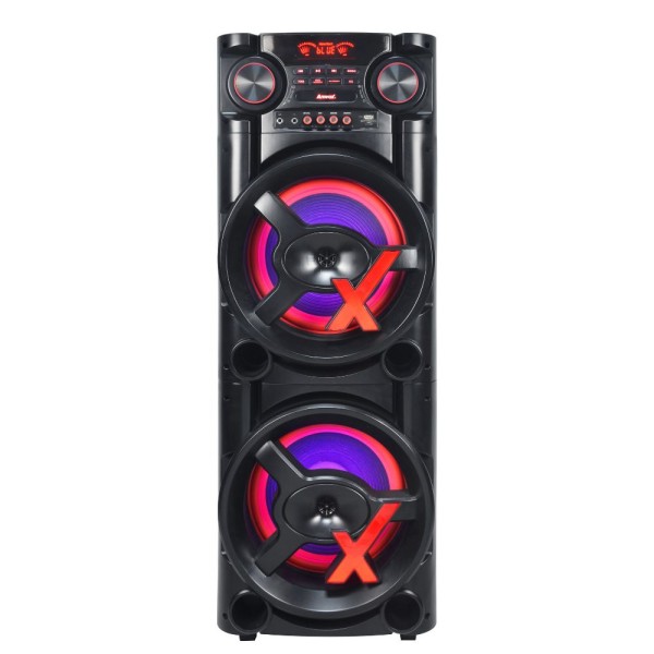 Encontraproduto.com.br - Caixa de Som Amplificada Amvox ACA 1900 New X 1900W Bluetooth USB Microfone