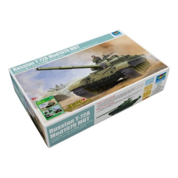 Kit Plástico Tanque De Batalha Principal Russo T-72A Mod1979 1/35 Trumpeter Tpr 09546